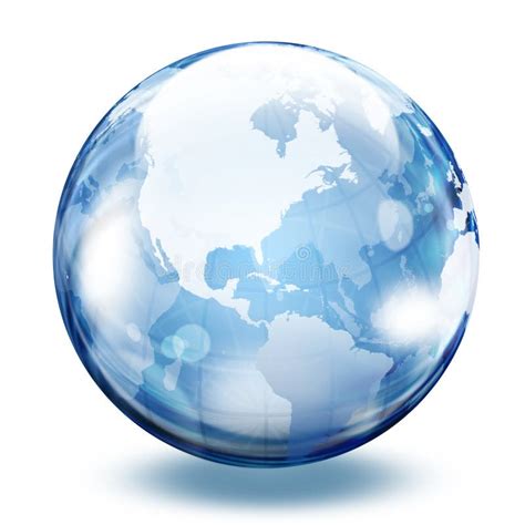 World Glass Sphere Stock Illustration Illustration Of Circle 19996730