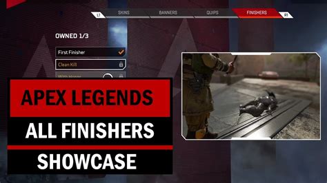 Apex Legends Classes All Finishers Every Finishing Move Youtube
