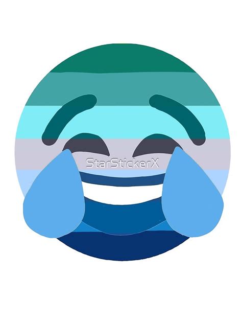 Mlm Pride Laughing Emoji Sticker Art Print For Sale By Starstickerx
