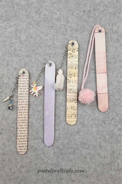 Paper Popsicle Stick Bookmark Tutorial Diy