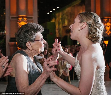 bride asked her 89 year old grandma to be a bridesmaid and she stole the show