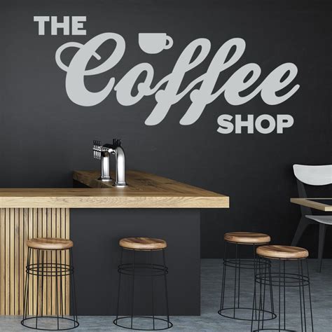 The Coffee Shop Wall Sticker Coffee Wall Art