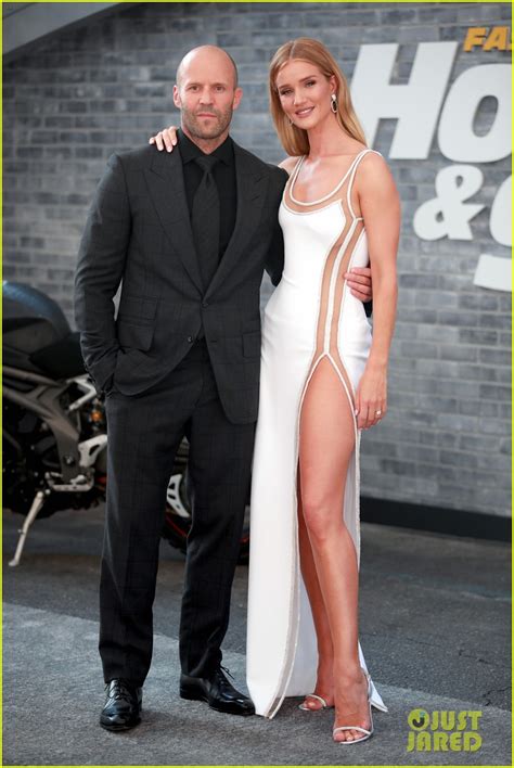 Jason Statham Is Supported By Rosie Huntington Whiteley At Hobbs And Shaw Premiere Photo