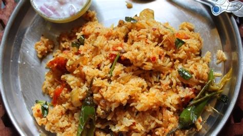 Simple Tomato Rice In Pressure Cookertomato Rice Thakkali Sadamlunch