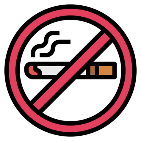 No Smoke Free Signs Icons