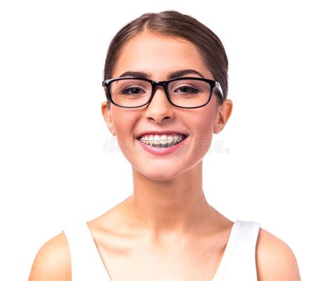 Woman With Braces Stock Image Image Of Beauty Braces 61479335