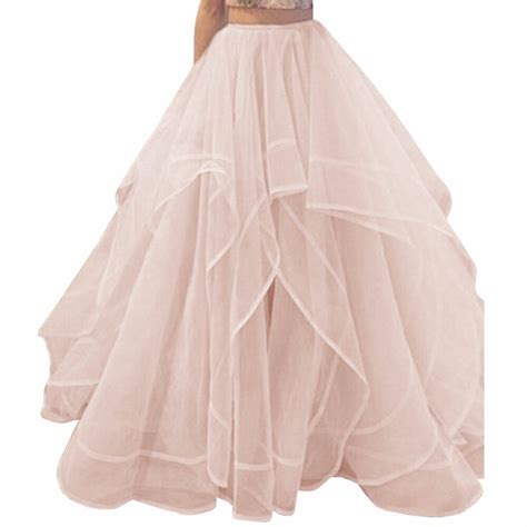 2017 High End Blush Pink Lush Tulle Bridal Tulle Skirts Custom Made
