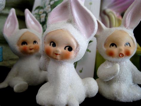Img5763 Beloved Lefton Bunny Trio Bungalone Ranger Flickr