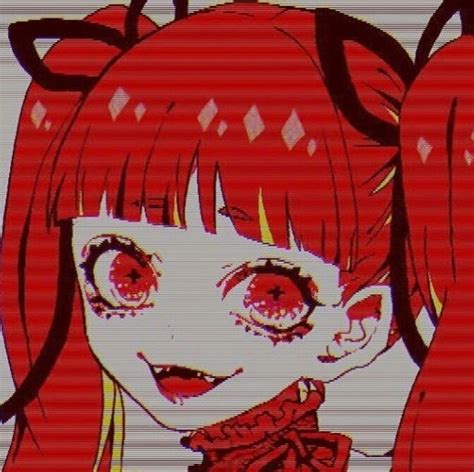 A Cute Pfp Anime Dark Anime Red Aesthetic
