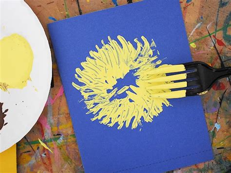 Fork Painted Lions Craft Our Kid Things