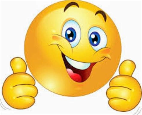 Thumbs Up Emoji Emoticon Smiley Face Happy Confident Inspiring