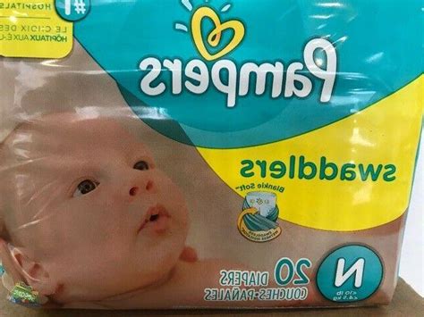 Pampers Swaddlers Disposable Diapers Size N Newborn