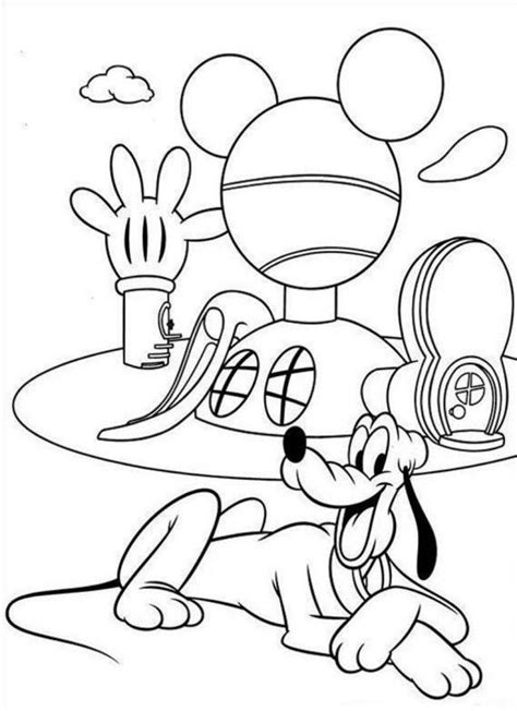 Disneys Pluto Pictures Coloring Home