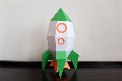 Diy Rocket 3d Papercraft