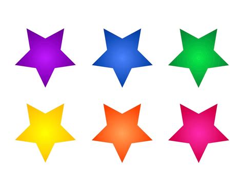 Colored Stars Printable Printable Word Searches