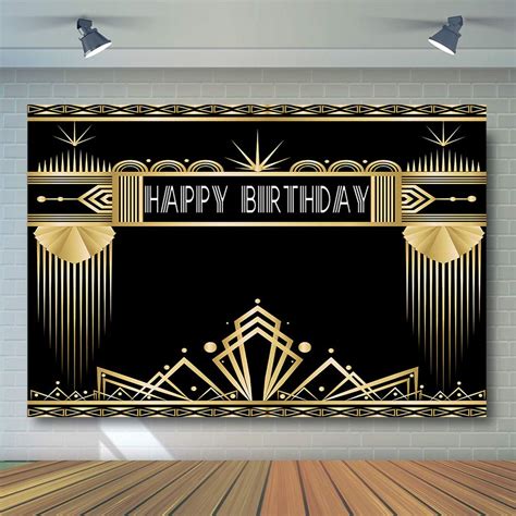 Avezano X Ft Great Gatsby Theme Birthday Party Backdrop Roaring S Retro S Photo Booth