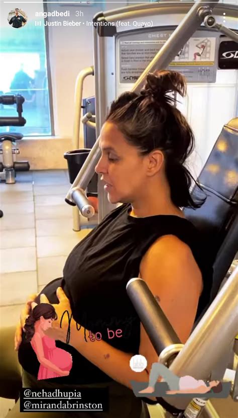 pregnant neha dhupia s workout session leaves fans inspired