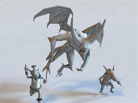 Gargoyle And Goblin 3d Model 3ds Maxobject Files Free Download