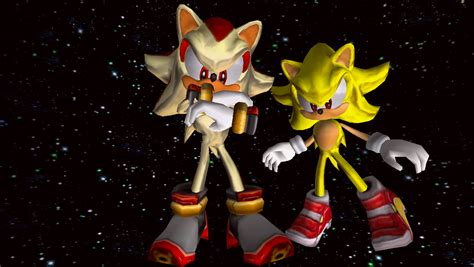 Sonic Adventure 2 Super Sonic And Super Shadow By Hynotama On Deviantart