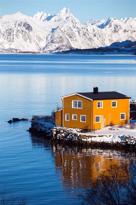 Traditional Norwegian Wooden House Stock Image Image Of Leaf Norway