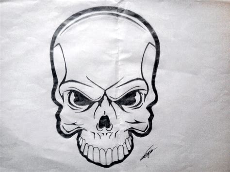 Skeleton Face Drawing Easy At Explore Collection