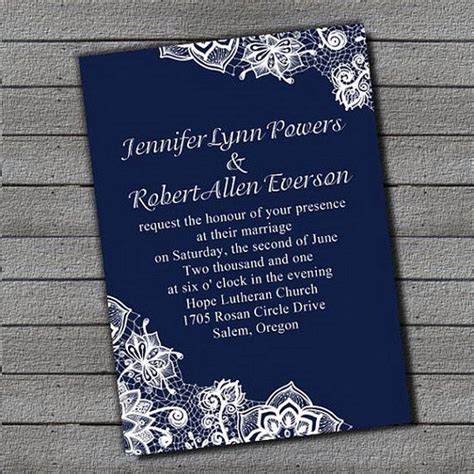 You have shared the same journey that we both had in life. Beautiful Royal Blue wedding invitation sets - free RSVP ...