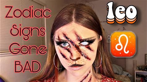 zodiac makeup series leo cuts sfx tutorial youtube