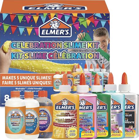 Elmers Celebration Slime Kit Slime Supplies Include Assorted Magical