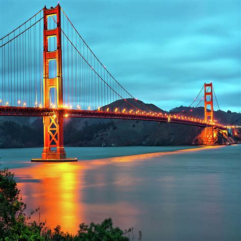San Francisco Golden Gate Bridge 1x1 Photograph By Gregory Ballos