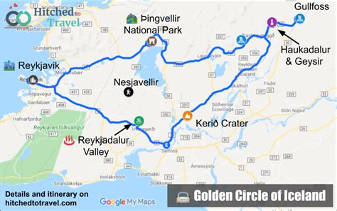 Golden Circle Iceland In 2 Days Self Drive Tour And Map Hitched To Travel