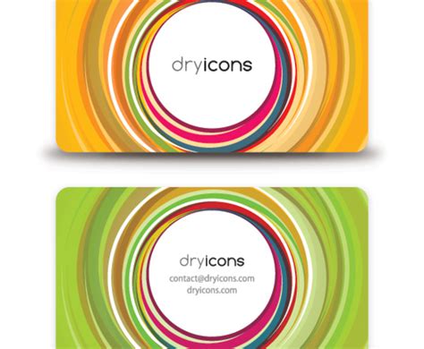 Add a twist by printing circle business cards. Circular Business Card Vector Art & Graphics | freevector.com