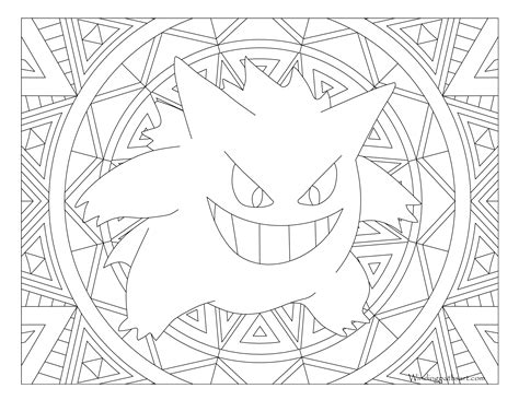 Pokemon Gengar Free Printable Coloring Pages Free Pri - vrogue.co