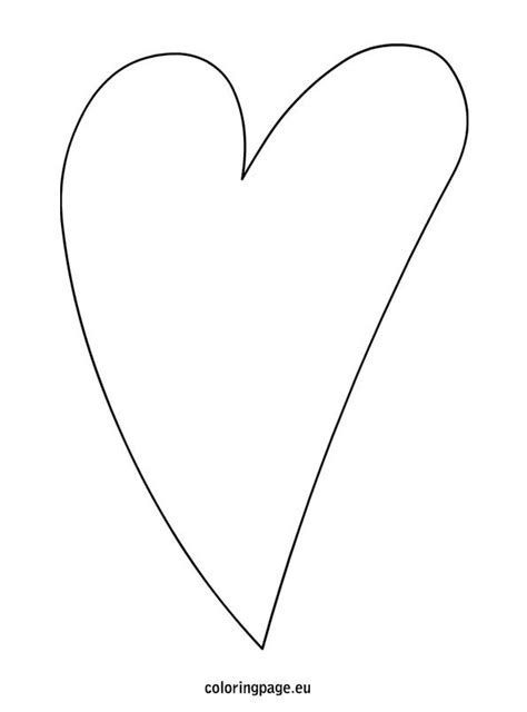 Elongated Heart Template Heart Template Heart Shapes
