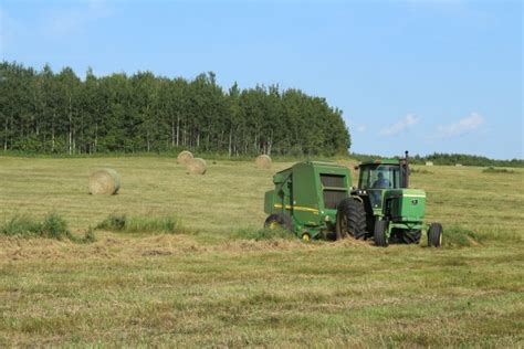 Farm Round Hay Bale Tractor Baler Free Stock Photo Public Domain Pictures