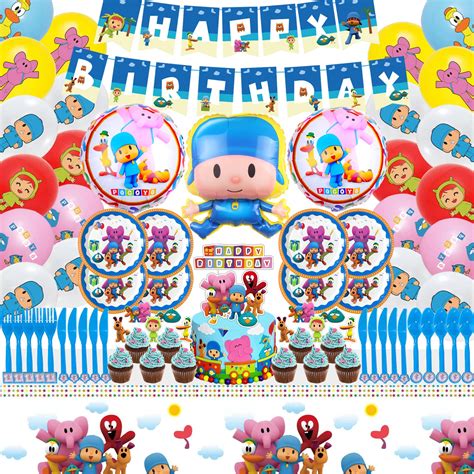 Pocoyo Birthday Party Supplies Serves Guests Included Banner Cake