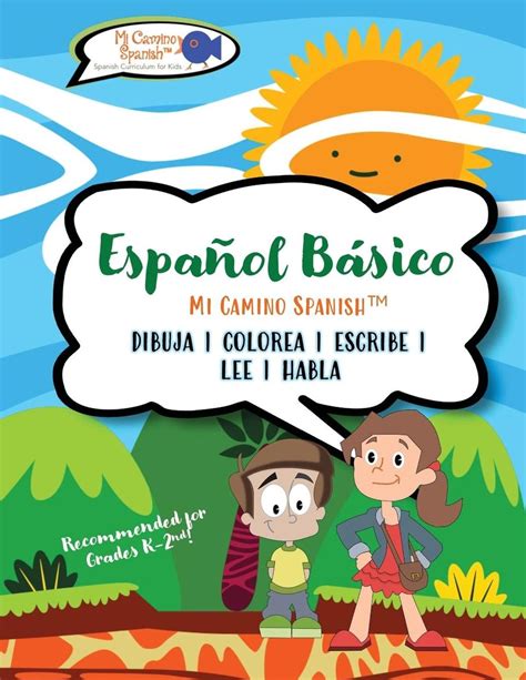 Español Básico Para Niños Book 1 Nach Verlagen Schulbuch 978 1 387