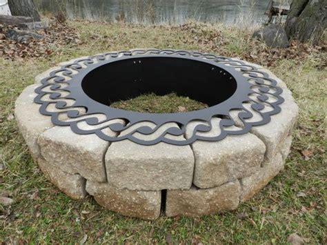 Fire Pit Rope Fire Ring By Sunsetmetalworks On Etsy Fire Pit Fire