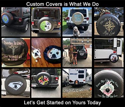 Custom Spare Tire Cover You Design Personalized Full Color Fits Suv Or