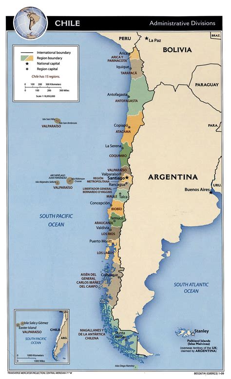 Chile Free Map Free Blank Map Free Outline Map Free B