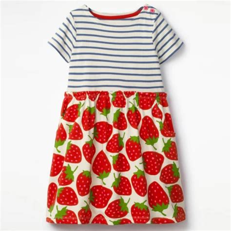 Girl Clothing Cute Children Dress Fruit Printed Kids Dresses For Girls