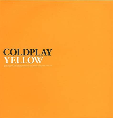 Coldplay Yellow Uk Promo 12 Vinyl Single 12 Inch Record Maxi Single
