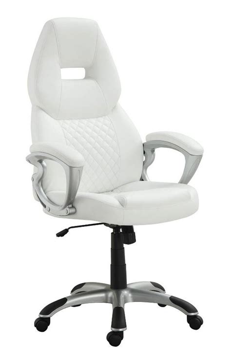 White High Back Office Chair Coaster 800150