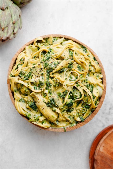 Vegan Spinach Artichoke Pasta The All Natural Vegan