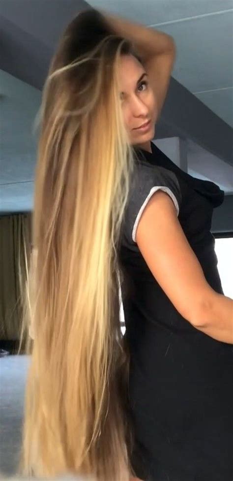 VIDEO Long Blonde Silky Mane Long Hair Styles Beautiful Long