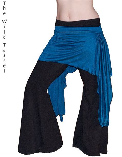 Belly Dance Hipskirt Teal Knit Overskirt Tribal Fusion Gothic
