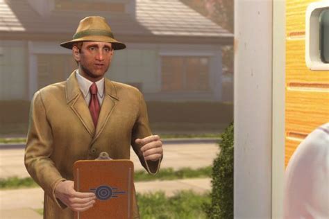 Vault Tec Sales Rep Hd Fallout 4 Screenshots Screenshots Con Wylie