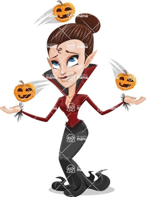 Female Vampire Cartoon Character