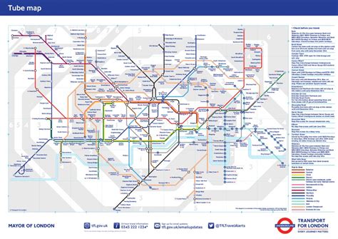Información Básica Del Metro De Londres Metro De Londres Mapa