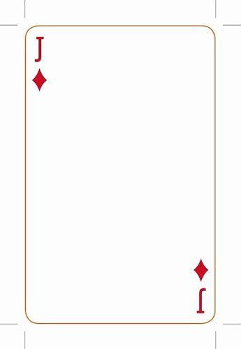 Printable Blank Playing Cards Awesome Playing Card Template Blank