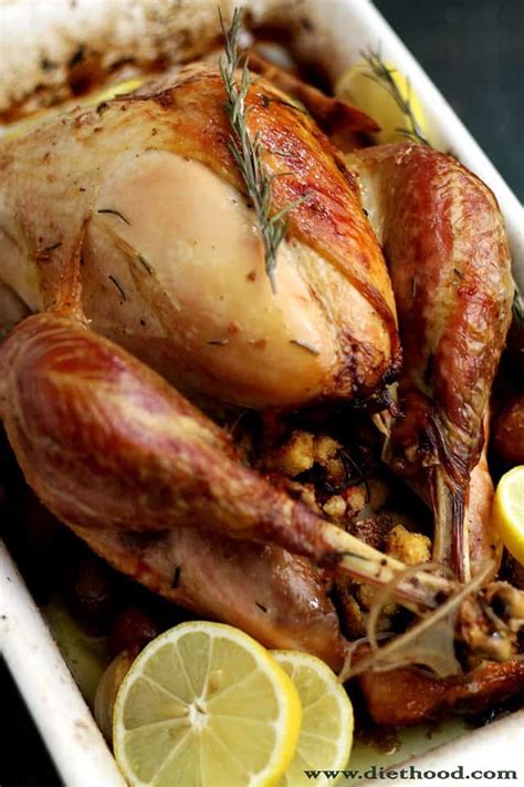 Flavorful Rosemary Lemon Roasted Turkey Recipe Diethood